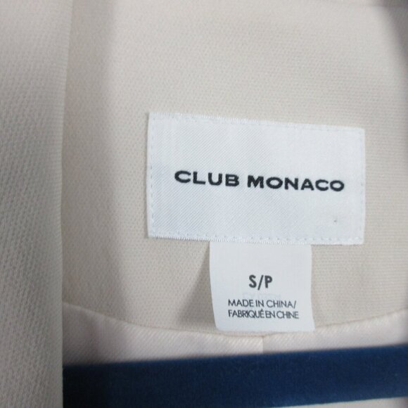 Club Monaco Coat Long Vest Women S Pink Viscose Blend One-Button Office 466 - Picture 3 of 12